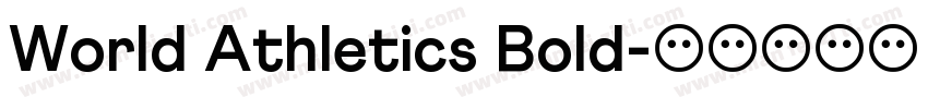 World Athletics Bold字体转换